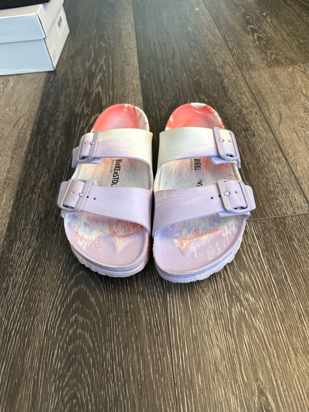 Birkenstock Lavender & Pink Double Strap Sandals Waterproof